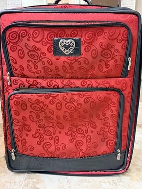 Rare Brighton Red Swirl Large Suitcase